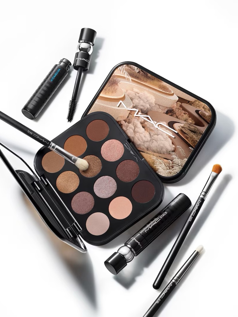 MAC Connect In Colour Eyeshadow 12 Pan Palette • Unfiltered Nudes • New in Box